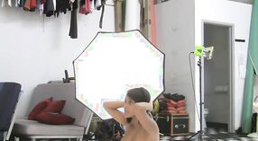 Nadia, the British Indian beauty, gets naked for a photo shoot 6 min 00 sec