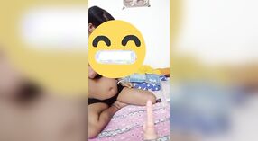 Bengalese casalinga indulge in anale giocare con un enorme dildo 1 min 50 sec