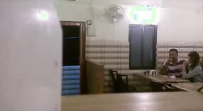 Indian couple enjoys a romantic evening in a restaurant 0 min 0 sec