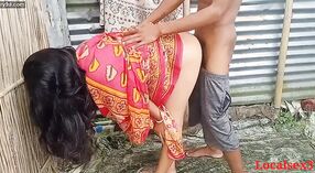 Bengali bhabi gets down and dirty with her husband in a red clown sari 6 min 10 sec