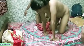 Indian wife caught watching porn with her husband and has sex 5 min 40 sec