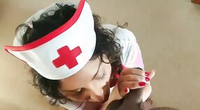 Jill, the Indian wife, is a sexy nurse in this steamy video 7 min 50 sec