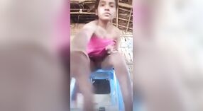 In the open air, a village bhabhi masturbates with her fingers 3 min 40 sec