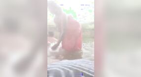 Aunty Desi indulges in outdoor bathing and fucking with her lover 7 min 00 sec