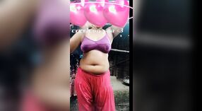 Desi college girl flaunts her stunning body and breasts in a steamy bath video 2 min 50 sec