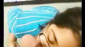 Indian girl gives a hot blowjob, gets fucked and cums hard 3 min 00 sec