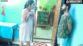 Płatny Desi Hardcore romans z Devar i WABI w Hindi 3 / min 00 sec