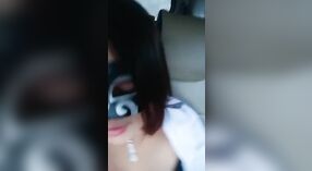 A cute girl indulges in solo play with her mouth, hands, and fingers in a car 36 min 20 sec