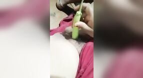 Unsatisfied bhabhi uses vegetables for masturbation 2 min 50 sec