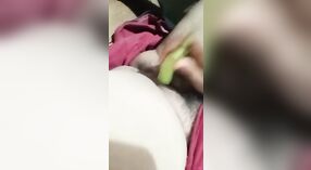 Unsatisfied bhabhi uses vegetables for masturbation 3 min 00 sec