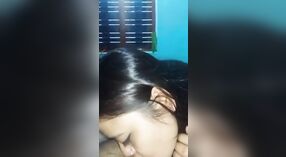 Blowjob seksi dan bercinta dengan erangan di latar belakang 2 min 10 sec