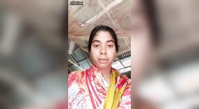 Desi Indian babe flaunts her big breasts and tight pussy 3 min 00 sec