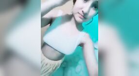 Cute Asian girl Paki gets wet in the bathtub 0 min 0 sec