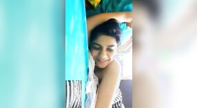 Cute girl enjoys playing with her boobs on camera during a video with her boyfriend 8 min 20 sec