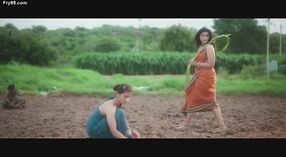 Dusky dark-haired Mahathi Bikshu flaunts her armpits in a romantic video 0 min 0 sec
