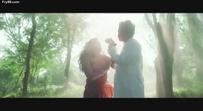 Dusky dark-haired Mahathi Bikshu flaunts her armpits in a romantic video 0 min 50 sec