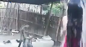 Indian Girl Takes a Hot Shower in the Open Air 0 min 0 sec