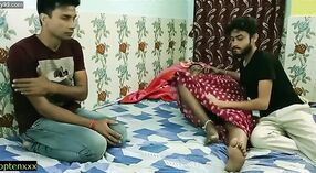 Indyjski mąż płaci pieniądze, aby przelecieć żonę z pasją i pragnieniem 7 / min 50 sec