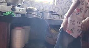Father-in-law takes his daughter to the kitchen for some fun 1 min 10 sec