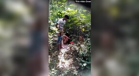 Guy caught fucking lover in the woods in a village 0 min 0 sec
