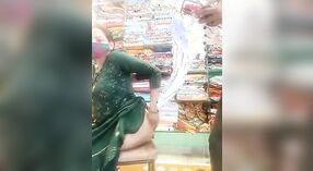 Green-clad bhabi flaunts her pussy and ass in the store 2 min 20 sec