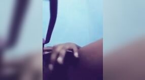 Moaning Girl Masturbates with Big Hand and Pen in Wet Video 2 min 00 sec