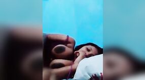 Moaning Girl Masturbates with Big Hand and Pen in Wet Video 7 min 00 sec