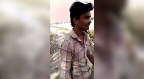 Desi lover gets caught in the open air 0 min 0 sec