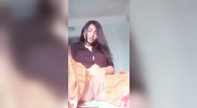 Cute and sexy teenage Asian girl with a hot pussy masturbates in desi video 1 min 50 sec