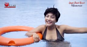 Model Smita Sana shows off her body in a bikini at Llyods Beach Resort Mandarmani 3 min 20 sec