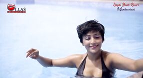 Model Smita Sana shows off her body in a bikini at Llyods Beach Resort Mandarmani 0 min 50 sec