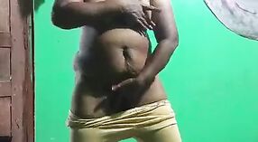 Vanita, la india cachonda en Telugu Kannada y Malayalam, muestra su coño afeitado y sus grandes chiles verdes mientras se da placer 8 mín. 40 sec
