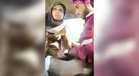 Indian beauty gets naughty in the car with her husband 1 min 00 sec