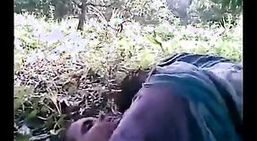 Teen Indian porn video features a wild threesome outdoors! 5 min 00 sec