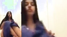 Amateur Indian teen films herself masturbating in Hindi sex video 0 min 0 sec