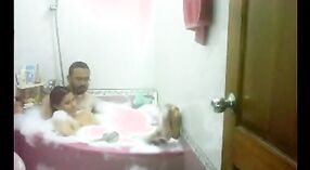 Indian aunty with a big ass gets naked in the bathtub and filmed by her husband for your pleasure 5 min 20 sec