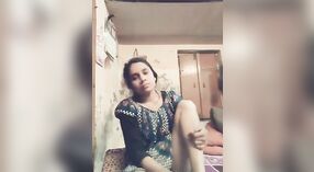 Indian girl with big natural tits pleasures herself on camera 1 min 00 sec