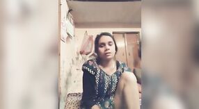 Indian girl with big natural tits pleasures herself on camera 1 min 40 sec
