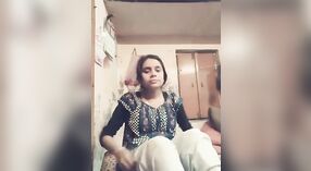 Indian girl with big natural tits pleasures herself on camera 0 min 0 sec