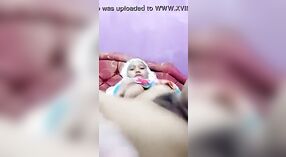 Indian girl with big boobs and hairy pussy gets naughty in nude MMC video 5 min 20 sec