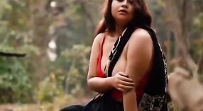Busty Desi wife shows off her big natural boobs in a steamy outdoor video 1 min 30 sec