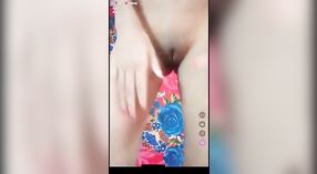 Desi teen strips and uses her hand on herself in front of the camera 2 min 00 sec
