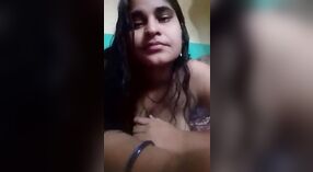 Desi XXX flaunts her bare, hairless pussy and perfect tits in a selfie video 4 min 00 sec