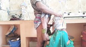 Indian teen gives blowjob to mature housewife in the kitchen 3 min 40 sec