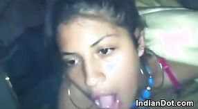 Desi girlfrie gives her boyfriend a deepthroat blowjob in a hot sex video 3 min 40 sec