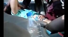 College girl engages in outdoor car sex and receives pussy fucking 1 min 40 sec