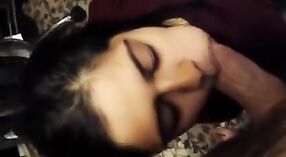 A stunning Indian teen giving oral pleasure to a handsome cock 4 min 00 sec