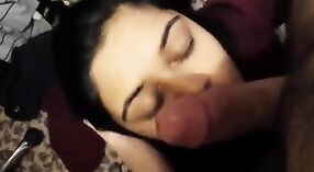 A stunning Indian teen giving oral pleasure to a handsome cock 5 min 40 sec