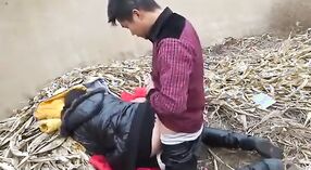 A Nepalese man has sex with his girlfriend outdoors until she reaches orgasm 2 min 40 sec