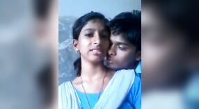 Young Indian schoolgirl engages in sexual activity with a boy of the same age 3 min 10 sec
